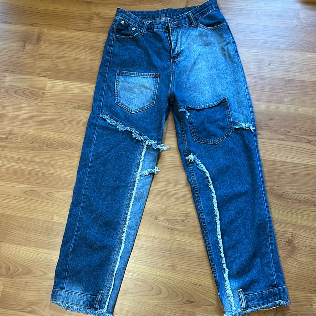 Stitched Denim Jeans